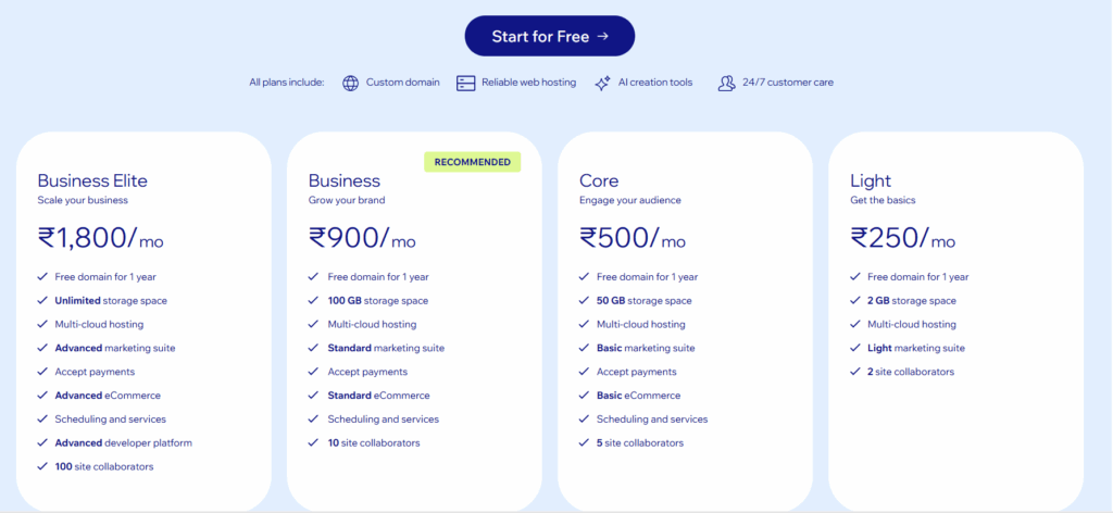 wix web builder