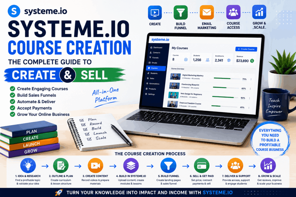 Systeme.io Course Creation: