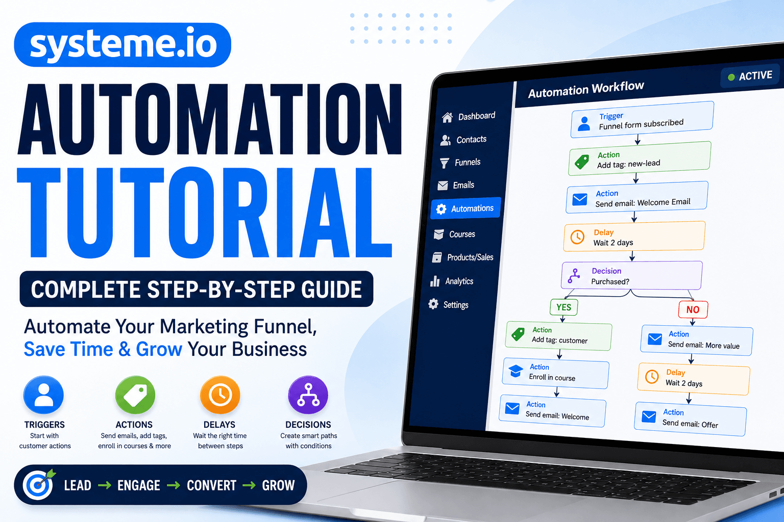 Systeme.io Automation Tutorial: Complete Step-by-Step Guide to Automating Your Marketing Funnel