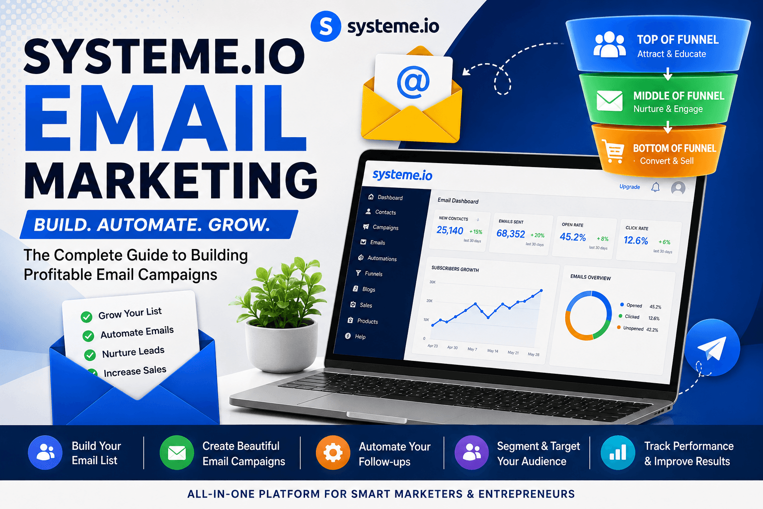 Systeme.io Email Marketing: The Complete Guide to Building, Automating, and Growing Your Email List